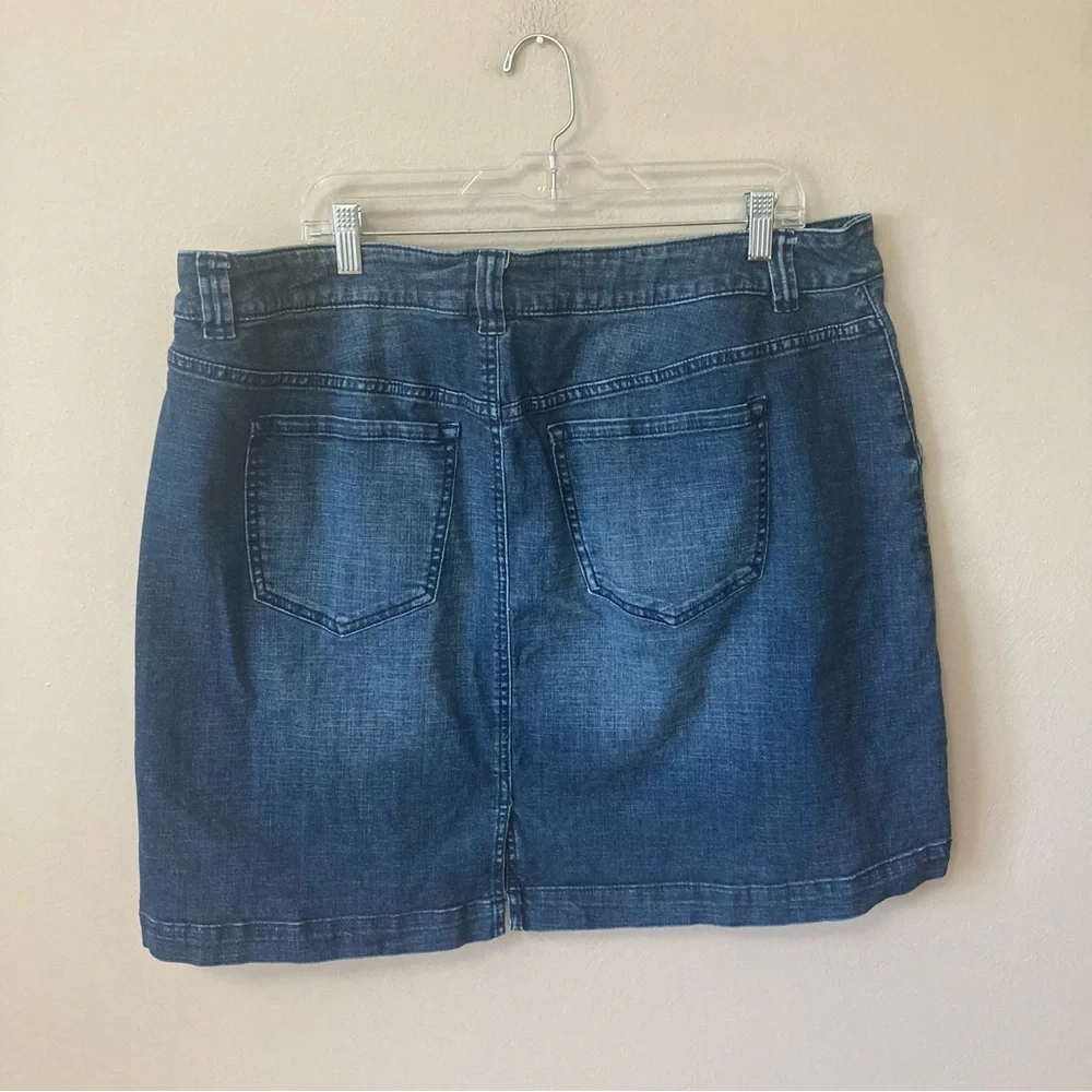 Glamour x Lane Bryant Denim Mini Skirt 22